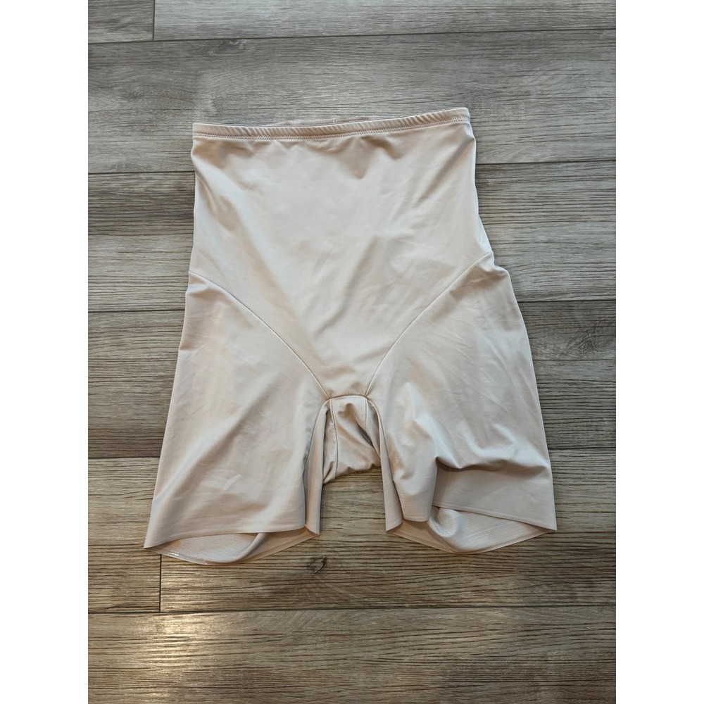 Naomi & Nicole Beige High Waist Thigh Slimmer Shapewear Style 7089 Womens 3X